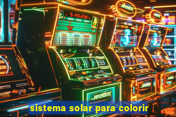 sistema solar para colorir